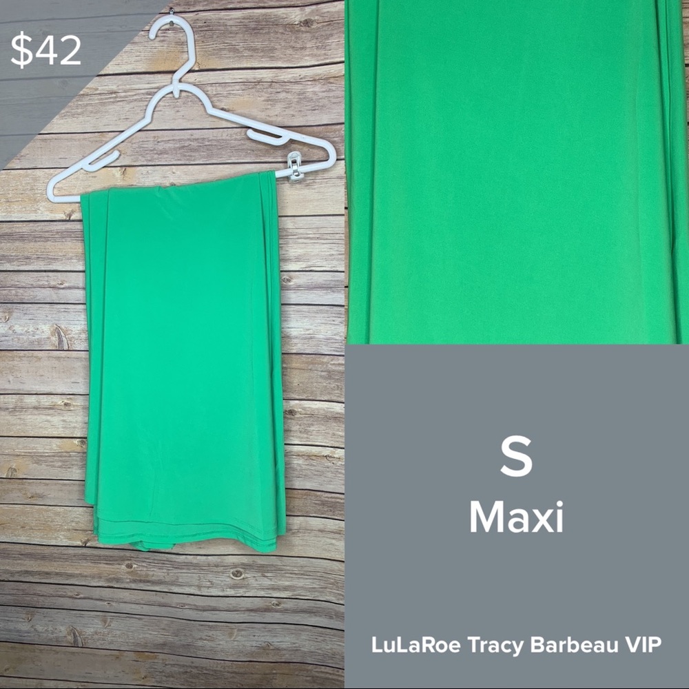 NWT LuLaRoe Maxi Skirt Size Small Green